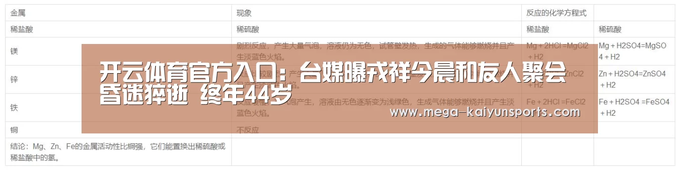 开云体育官方入口:台媒曝戎祥今晨和友人聚会昏迷猝逝 终年44岁(图1) 开云体育官方入口